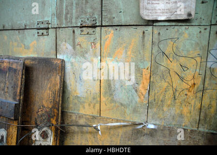 Interno del mercato centrale, Iloilo, Panay, Filippine Foto Stock