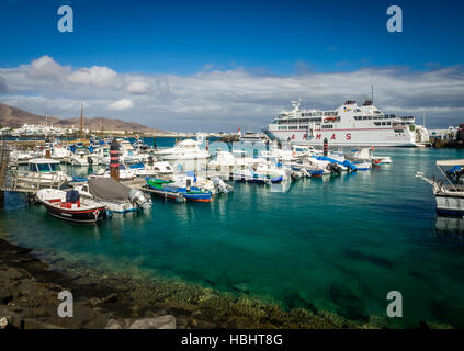 Playa Blanca Harbour Foto Stock