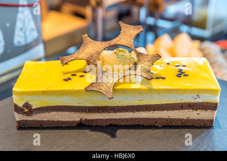 Mousse al cioccolato torta Foto Stock