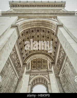 Arc de Triomphe particolari degli interni Foto Stock