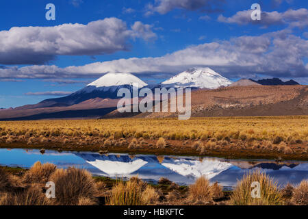 Le montagne in Bolivia Foto Stock