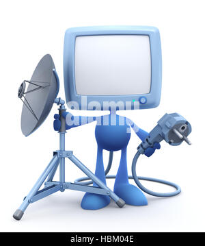 La prossima generazione di una TV di casa - Sistema Self-Plugging ;))))) Foto Stock