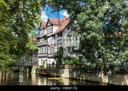 Fachwerk house di Erfurt Foto Stock