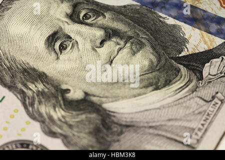 Dollaro di Franklin ritratto Foto Stock