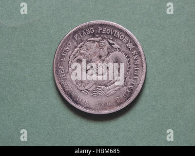 Vecchia moneta cinese Foto Stock