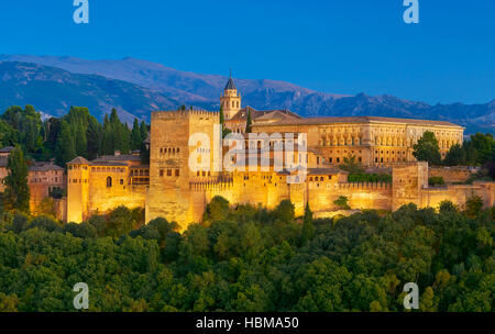 L' Alhambra Palace, Granada, Andalusia Foto Stock