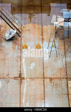 Imbarcazione in costruzione nel cantiere di Manaus, Brasile Foto Stock