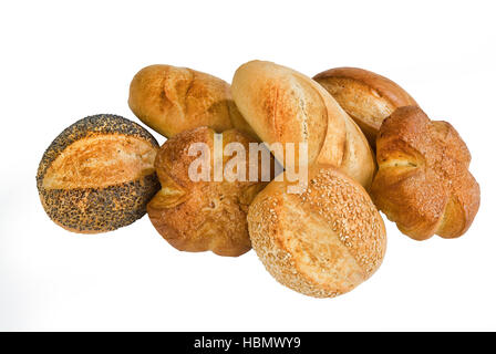 Natura morta con pane e pasticceria Foto Stock