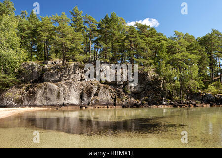 Al Lago Vaenern in Svezia Foto Stock