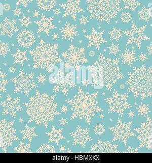 Fiocchi di neve perfetta pattern. EPS 10 Illustrazione Vettoriale