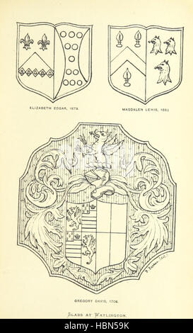 Questa immagine, da pagina 283 di "The Church Heraldry of Norfolk", presenta descrizioni dettagliate di stemmi trovati su asini e monumenti in tutto il Norfolk. Il libro include note sulle iscrizioni e fornisce approfondimenti sulla storia araldica della contea. Foto Stock