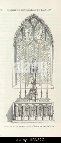 Statistique monumentale du Calvados immagine presa dalla pagina 1130 di 'Statistique monumentale du Calvados' Foto Stock