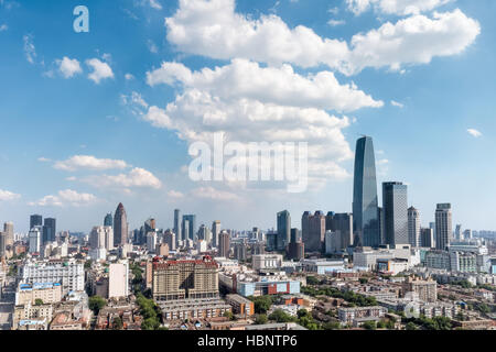Paesaggio urbano moderno di Tianjin Foto Stock