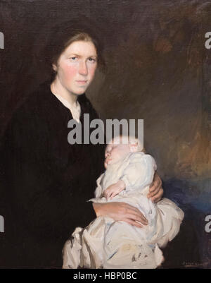 Fernando Álvarez de Sotomayor (1875-1960), Breton madre (1922). Madre bretona. Foto Stock