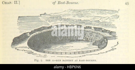 Un'illustrazione tratta da pagina 55 di "A Handbook for East-Bourne", una guida alla città costiera di Eastbourne nel Regno Unito. Il libro fornisce ai visitatori informazioni pratiche sulle attrazioni, le strutture e la storia della città. Foto Stock