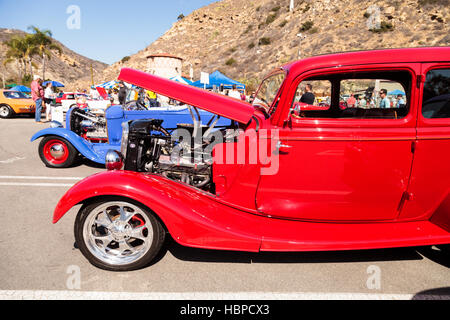 Red 1933 Ford 40 SEDAN Foto Stock