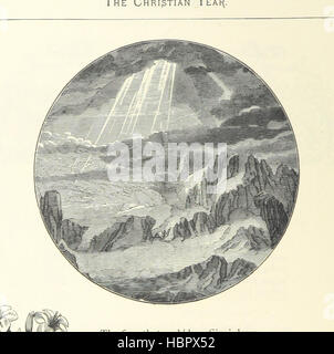 Pagina 198 dell'anno cristiano che mostra feste religiose, preghiere, inni, eventi liturgici, illustrazioni di interni della chiesa, cerimonie e celebrazioni stagionali. Foto Stock