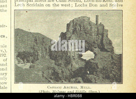 Questa immagine a pagina 466 raffigura le caratteristiche geografiche e amministrative della Gran Bretagna e dell'Irlanda, comprese città, città, fiumi, montagne, strade, ferrovie, porti, porti, centri abitati, e mappe e grafici illustrati. Foto Stock