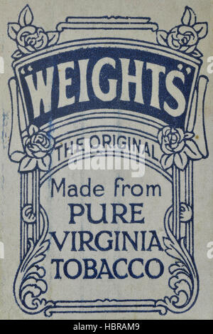 Vintage 10 pack di giocatore di masse di sigarette. Foto Stock
