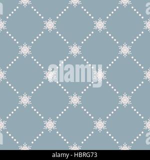 Seamless sfondo invernale con i fiocchi di neve. EPS 10 Illustrazione Vettoriale