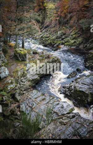 Gola sul fiume Findhorn in Moray, Scozia. Foto Stock