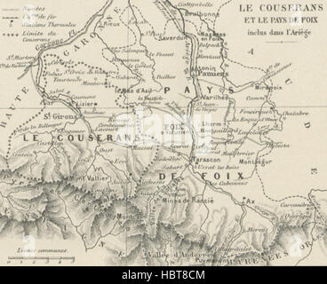 Mappa '.' estratte da Flickr 11141664906 ID immagine presa da pagina 931 di "Histoire des Ariégeois (Comté Foto Stock