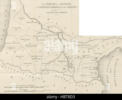 Mappa '.' estratte da Flickr 11141664906 ID immagine presa da pagina 931 di "Histoire des Ariégeois (Comté Foto Stock