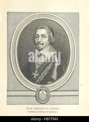 Questa immagine raffigura una pagina tratta da "storia della Guerra dei trent'anni", che mostra il conflitto in Europa dal 1618 al 1648, tra cui battaglie, strategia militare, eserciti, comandanti, alleanze politiche, trattati, impatto sociale e illustrazioni che documentano la guerra. Foto Stock