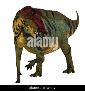 Shuangmiaosaurus era un erbivoro iguanodont dinosaur che ha vissuto in Cina nel Cretaceo. Foto Stock