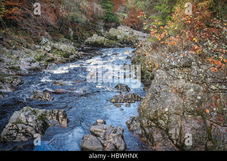 Gola sul fiume Findhorn in Moray, Scozia. Foto Stock