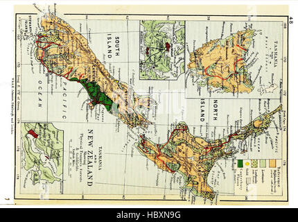 Atlante della geografia commerciale, contenente 48 mappe, con rilievografia esplicativa Foto Stock