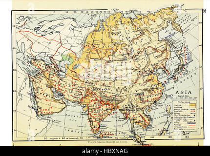 Atlante della geografia commerciale, contenente 48 mappe, con rilievografia esplicativa Foto Stock