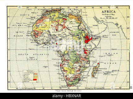 Atlante della geografia commerciale, contenente 48 mappe, con rilievografia esplicativa Foto Stock