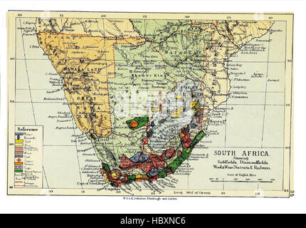 Atlante della geografia commerciale, contenente 48 mappe, con rilievografia esplicativa Foto Stock