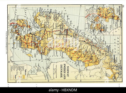 Atlante della geografia commerciale, contenente 48 mappe, con rilievografia esplicativa Foto Stock