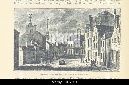 Illustrazione tratta da pagina 30 del King's Handbook of New York City, seconda edizione, che delinea la storia, i monumenti storici, le strade, architettura, edifici pubblici, parchi e sviluppo urbano di New York alla fine del XIX secolo. Foto Stock