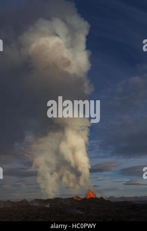 Holuhraun Islanda vulcano in Islanda settembre 2014 Foto Stock