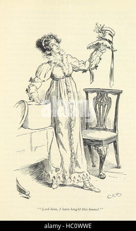 Questa immagine tratta da pagina 239 di "orgoglio e pregiudizio" raffigura una scena del romanzo, illustrando le interazioni dei personaggi, l'abbigliamento d'epoca e l'ambientazione che riflette l'Inghilterra dei primi anni del XIX secolo. Foto Stock