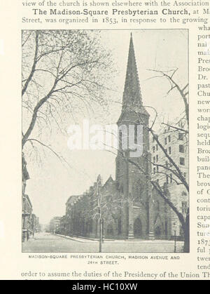 Questa immagine è tratta dal "King's Handbook of New York City", una seconda edizione che fornisce una panoramica storica e descrittiva di New York City, con numerose illustrazioni che raffigurano le sue caratteristiche principali e l'evoluzione urbana. Foto Stock