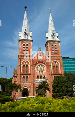 La cattedrale di Notre Dame Basilica di Saigon, Città di Ho Chi Minh (Saigon), Vietnam Foto Stock