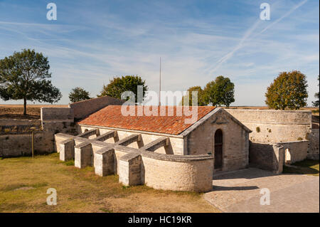 La stanza della polvere ,Brouage cittadella, Charente-Maritime dipartimento,Nouvelle-Aquitaine regione, Francia. Foto Stock