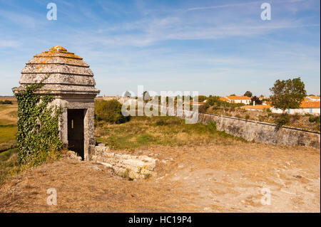 Garitta,Brouage cittadella, Charente-Maritime dipartimento,Nouvelle-Aquitaine regione, Francia. Foto Stock