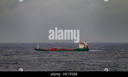 Olio/Cemmical tanker HACI FATMA ANA headingSouith nell'Oceano Atlantico. Foto Stock