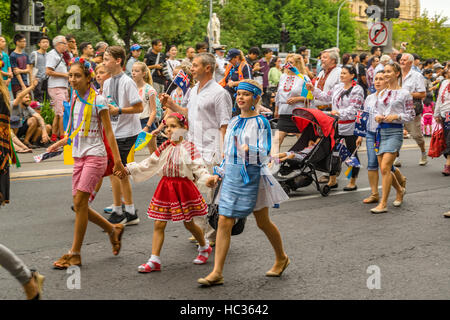 Australia giornata della città di Adelaide - Parade! Foto Stock