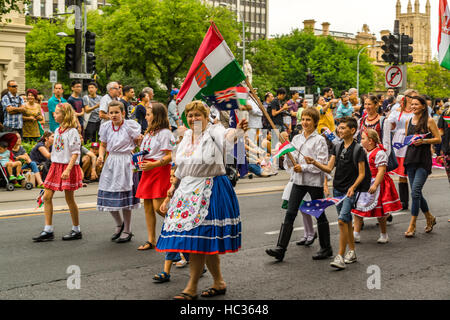 Australia giornata della città di Adelaide - Parade! Foto Stock