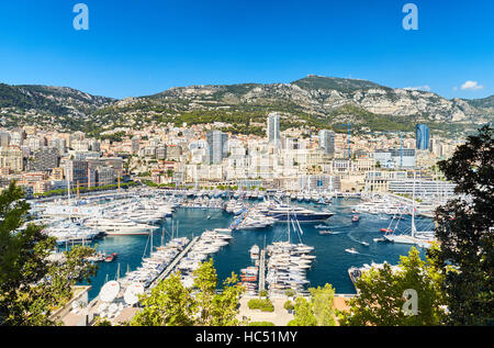 Il Principato di Monaco e Monte-carlo, 27 Settembre 2016: Fiera Mondiale MYS Monaco Yacht Show, Porto Ercole, megayacht di lusso, big boat, giornata di sole, Foto Stock