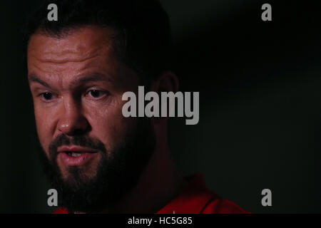 Andy Farrell in seguito ad una conferenza stampa per annunciare il 2017 Britannica e Irlandese di coaching Lions personale al Carlton House, Dublino. Foto Stock