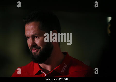 Andy Farrell in seguito ad una conferenza stampa per annunciare il 2017 Britannica e Irlandese di coaching Lions personale al Carlton House, Dublino. Foto Stock