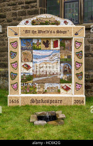 Ben medicazione, Litton, Derbyshire. Tema di Shakespeare. Foto Stock