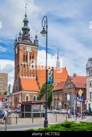 Polonia, Pomerania, Gdansk (Danzica), la chiesa di Santa Caterina nella Città Vecchia di Danzica Foto Stock